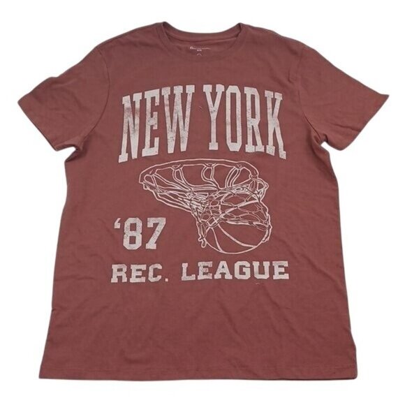 Goodfellow & Co Mens T Shirt New York Rec League Graphic Tee - Picture 1 of 5